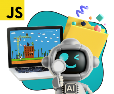 Язык программирования JavaScript + AI. Проектное обучение + геймификация + AI-помощники - КИБЕРшкола программирования для детей, компьютерные курсы для школьников, начинающих и подростков - KIBERone г. Альметьевск