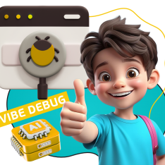 Тестирование & Vibe Debug. Охотники за багами - КИБЕРшкола программирования для детей, компьютерные курсы для школьников, начинающих и подростков - KIBERone г. Альметьевск