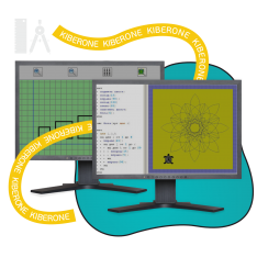 Исполнители чертежник и черепашка - КИБЕРшкола программирования для детей, компьютерные курсы для школьников, начинающих и подростков - KIBERone г. Альметьевск