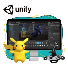 Мир игр на Unity 2D на популярном движке + AI-помощники - КИБЕРшкола программирования для детей, компьютерные курсы для школьников, начинающих и подростков - KIBERone г. Альметьевск