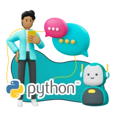 Умный чат-бот на Python на Telegram - КИБЕРшкола программирования для детей, компьютерные курсы для школьников, начинающих и подростков - KIBERone г. Альметьевск
