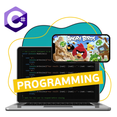 Программирование на C#. Удивительный мир 2D-игр - КИБЕРшкола программирования для детей, компьютерные курсы для школьников, начинающих и подростков - KIBERone г. Альметьевск