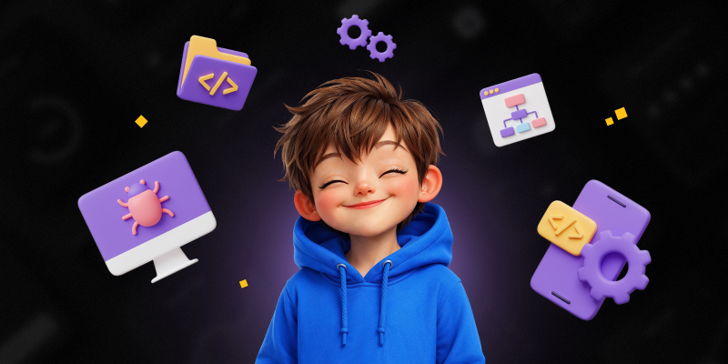 Идеальный сайт с нуля: код, дизайн и AI-помощник - КИБЕРшкола программирования для детей, компьютерные курсы для школьников, начинающих и подростков - KIBERone г. Альметьевск